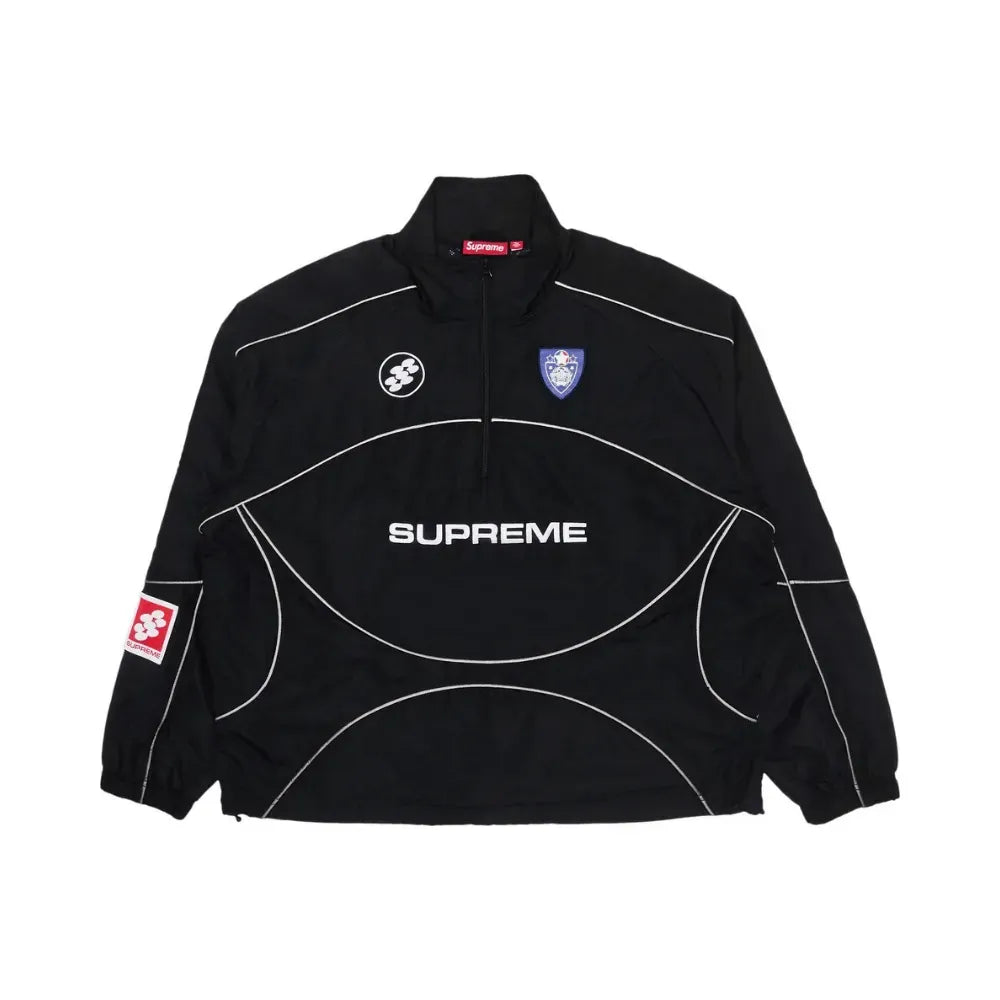 Supreme Reflective Piping Pullover Black